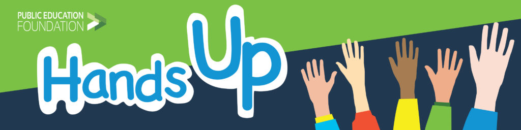 Hands Up banner 4320x1080px Hands Up banner